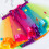 Flickor Elastisk Midja Regnbåge Tutu Kjol Slipknut Tulle 9