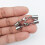 20Pcs Rostfritt Läderremsspänne Multifunktionell 1,6 Mm (Silver) 11