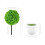 Decorative Artificial Plants Small Fake For Tabletop Simulated Potted 6