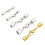 20Pcs Rostfritt Läderremsspänne Multifunktionell 1,6 Mm (Silver) 4