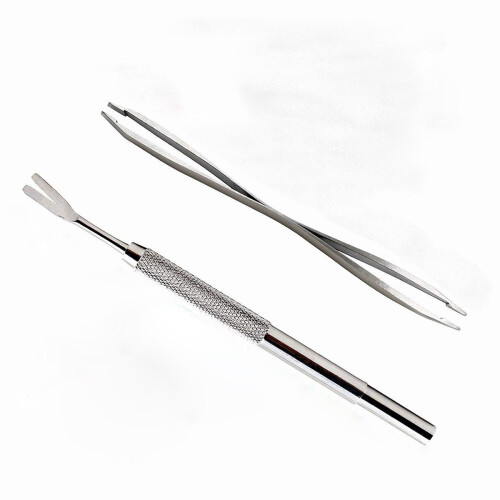 2St Tickavlägsnare Set Av Rostfritt För Och