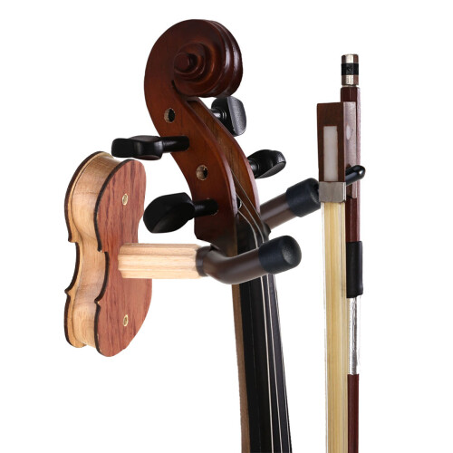 Violin Hängare För Hem Och Studio Väggmonterad Träfärg 2