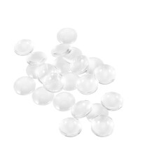 100St 25 Mm Klar Transparent Plattor För Cameo Anhängare