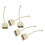 5Pcs RJ11-Utslitssladd RJ11 Till -Adapter För Fasttelefon 4