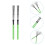 2St Jazz Drum Brush Groen Handvat Brush Set 5