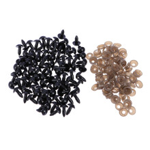 Plastögon 12 Mm Med Tätning För Dockor Och Fyllda