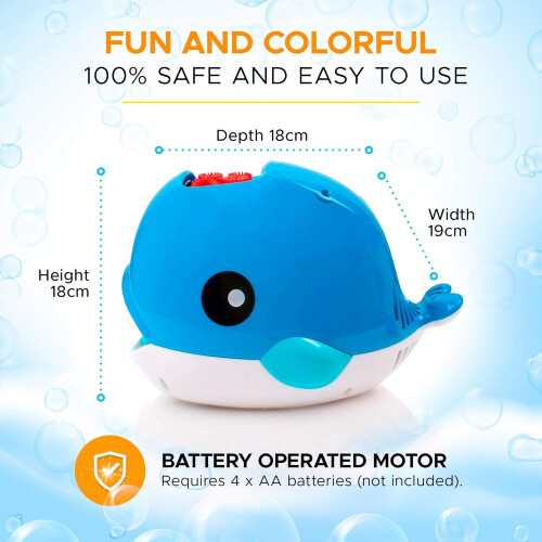 Bubble Mania Bubble Whale - Automatic Bubble Making Machine 1