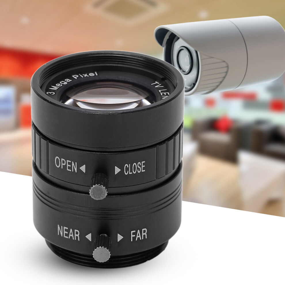 3Mp Cs Mount Lens 25Mm Focal Manual Adjustable Focus 3131357306723