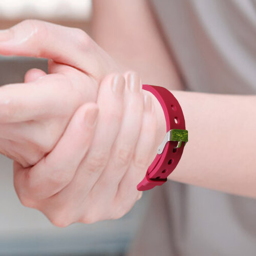 Elastische Siliconen Polsband Donkerrood Voor Kinderen 2