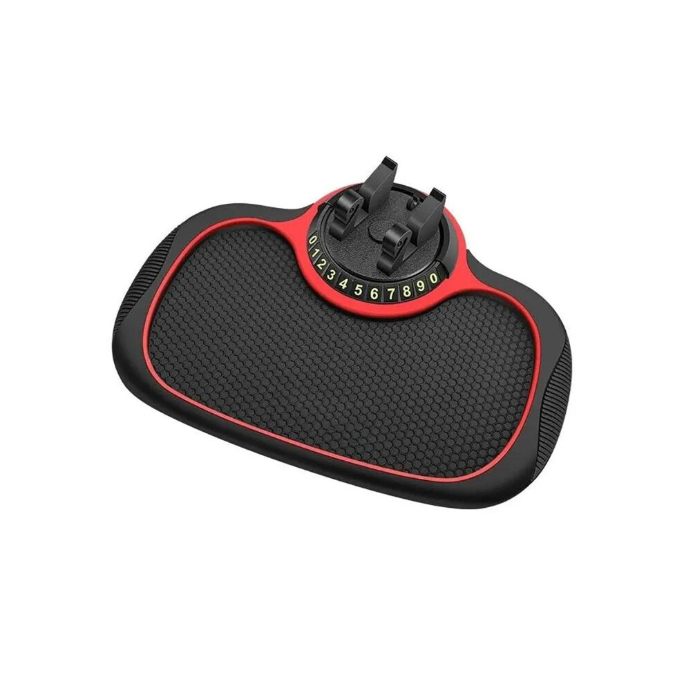 Car Dashboard Anti-Slip Mat 1-Piece Silicone Dash Pad For Auto Phone Holder, Multi-Functional Non-Slip Dash Phone Mount 9105992859023