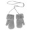 Winter Dubbele Handschoenen Lichtgrijs 1-4 9