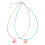 2 Unidades Collar De Con Colgante Y 1
