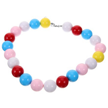 Collar De Cuentas Arcoíris Acrílico Para Festival Fiesta
