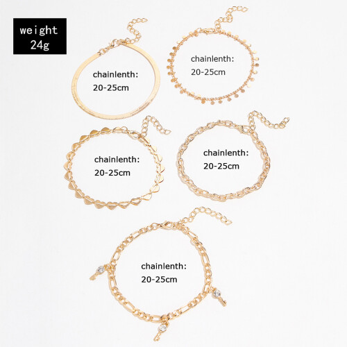 Women Anklet Aleación De Joyería De Pie 1