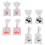 4 Paires De Boucles D'oreilles Pendantes Poisson Pour 1