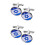 2 Pares De Gemelos Para Y Chaqueta Con Pin 7