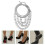 2 Pezzi Cavigliera A Per Alto Costume 5