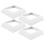 4 Fence Post Trim Cap Plastic Post Skirt Cover 9
