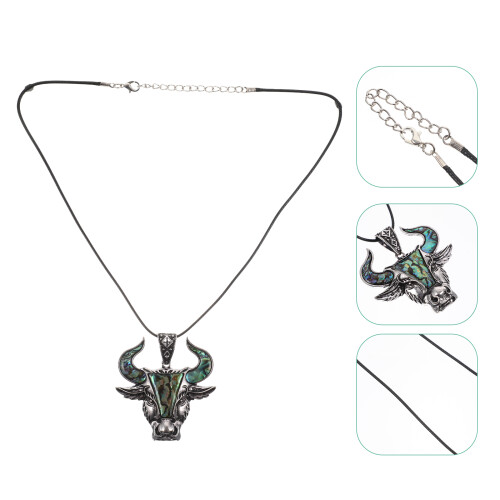Lot Pendentif Style Punk Tête D'Animal Pour 2