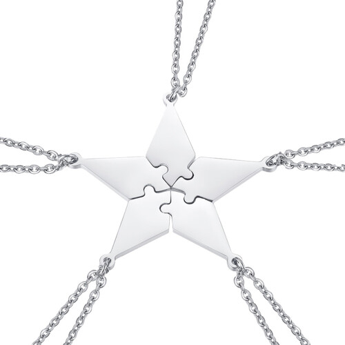 5 Pezzi Set Collana Con Pendente