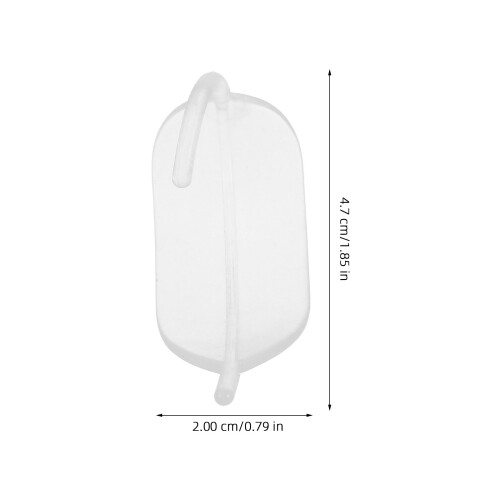 2 Paia Cuffie In Silicone Trasparente A Orecchie 1