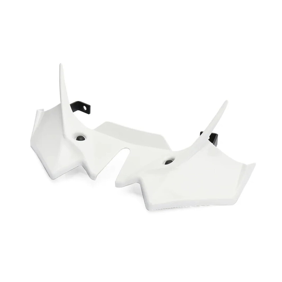 Motorcycle Front Spoiler Winglet Front Fairing Aerodynamic Wing Cover Trim For Kawasaki Z650 2021-2025 White 9354506642266