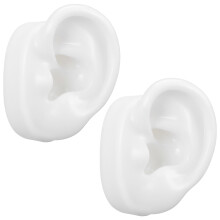8Paren Paar Realistisch Wit Silicone Oormodel Voor Winkelpresentatie