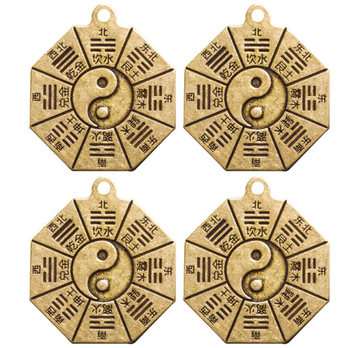 8 Trigram Hangers Messing Sleutel En 1