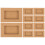 10 Pezzi Scatole Per Immaginette In Carta Kraft Con Finestra 8