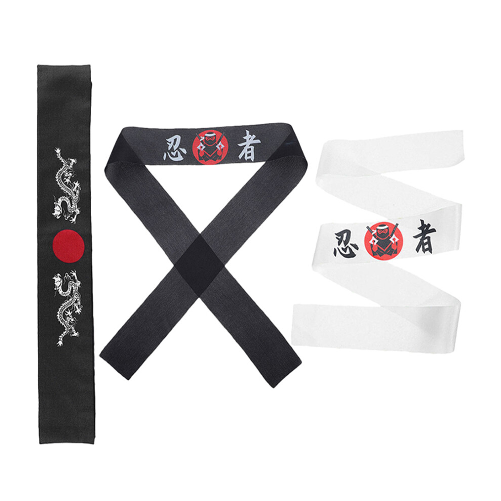 3 Pezzi Hachimaki Sushi Chef Con-image
