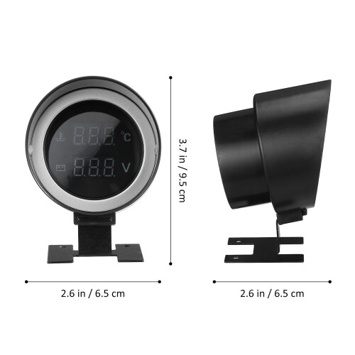 Car Water Temperature Gauge: Display Voltometro Installazione Compatta 2