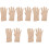 5 Paren Duurzame Figure Skating Handschoenen Met 4