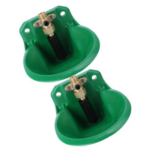 Automatic Drinking Bowl For Sheep And Cattle - Copper Valve Water Fountain, 2 Pack, Anti-Bite Livestock Trough
