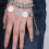 Pulseira E Tornozeleira Prata Com Design Retro 4