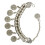 Pulseira E Tornozeleira Prata Com Design Retro 3