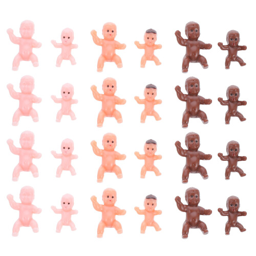 60 Unidades De Bebês Miniatura Plástico Para De Bebê