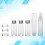 1Set Leakproof Transparent Refillable Spray Bottle Set for Perfume Use 4