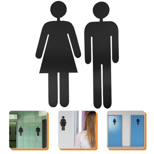 Par De Identificação Mulheres Toalete 1
