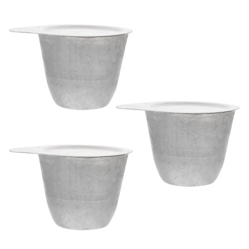 3Pcs Cadinho De Fundição E De Níquel Ferramenta De