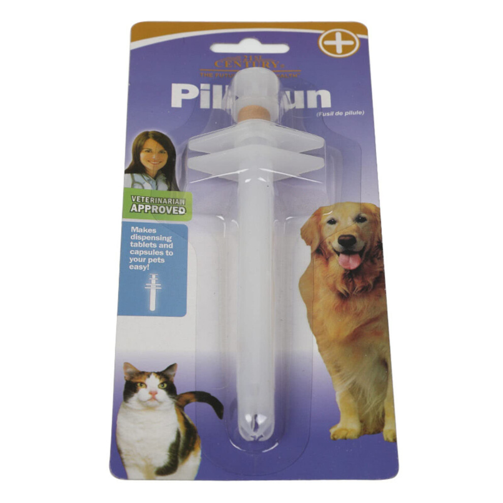 Pill Dispenser For Pets, Pet Pill Popper For Cats And Dogs, Cross End Tablet Dispenser For Small And Large Pills