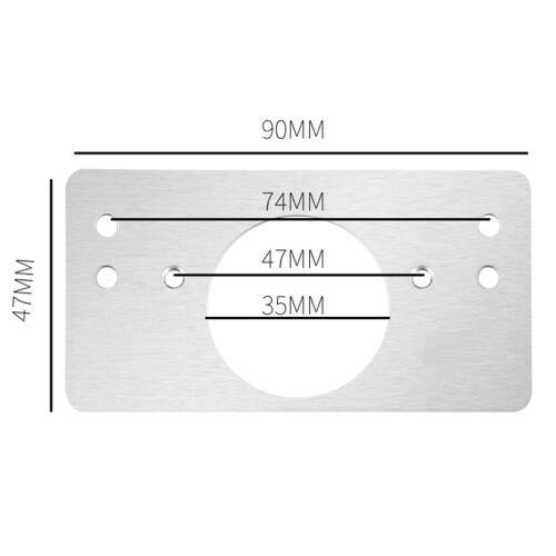 3 De Placas De Para Dobradiça De Com Parafusos 1