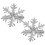 Par Snöflingdesign Manschettknappar För Skjorta Kostym (Silver) 5