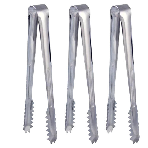 3Pcs Pinças Aço Inoxidável Para Açúcar, E Tamanho S