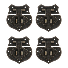 4 Pcs Lacquer Panel Lock Buckle Vintage Hook Furniture Accessory