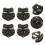 4 Pcs Lacquer Panel Lock Buckle Vintage Hook Furniture Accessory 2