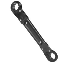 Plumbing Tool Double Head Pipe Wrench Adjustable Jaw Ni Plated Steel Compact Portable For Bathroom And Kitchen Sink