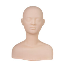 Training Mannequin Head and Shoulders for Makeup Beauty Practice Flexible Professional Style B