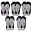 5Paren Comfortabele Zwarte Vrouwen Onzichtbare Boot Half 3