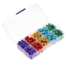 300 Pcs Jul Klangklockor I Låda Av Metall För Diy