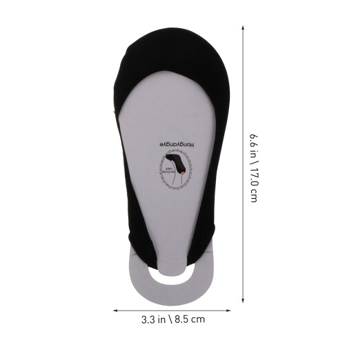 5Paren Comfortabele Zwarte Vrouwen Onzichtbare Boot Half 1